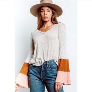 Free People Spread Your Wings Linen Blend Top